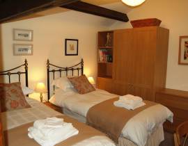 Holiday cottage bedroom, Caldbeck