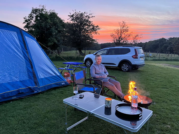 Pitches for your tent at Caldbeck, Cumbria, close to The Lake District6